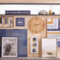 Vintage Denim Decorative Suitcase, 12" -Home Decoration Store vintage denim decorative suitcase 12 2