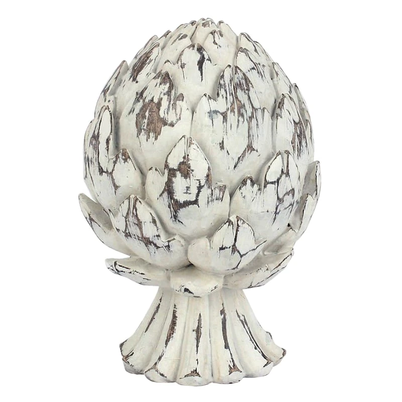 White Artichoke Figurine, 7" 1 White Artichoke Figurine, 7"