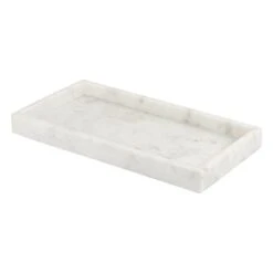 White Marbled Tray, 15x7