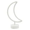 White Plastic Moon Lamp, 12.5"