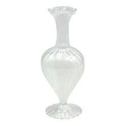 Willow Crossley Clear Glass Urn Vase, 8"