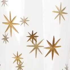 Willow Crossley Gold Etched Star Glass Vase, 11.8" -Home Decoration Store willow crossley gold etched star glass vase 11.8 2